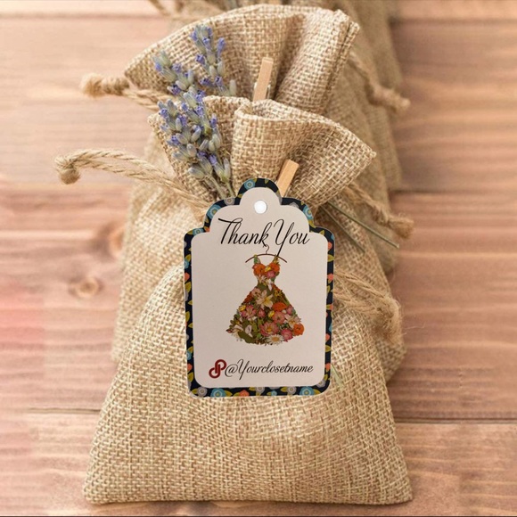 100 Clothing Hang Tag , Custom Tag , Thank You Packaging Hang Tag - Picture 5 of 8